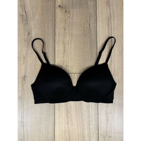 INCREDIBLE by VICTORIA'S SECRET WIRELESS PUSH UP BRA size 34C 34 C Women’s Black - Picture 1 of 2